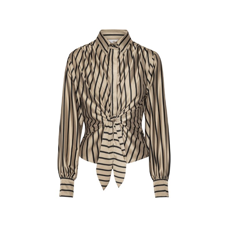 Lee shirt Karmamia, tan stripe