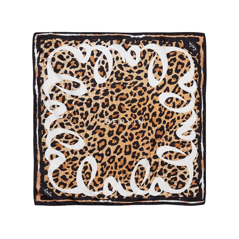 Cube cleo silk scarf Lala Berlin, leo