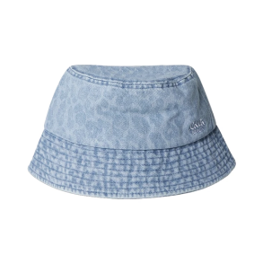 Hannah printed denim hat Lala Berlin, washed blue leo