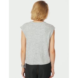 Everest knit vest PO Neo Noir, light grey