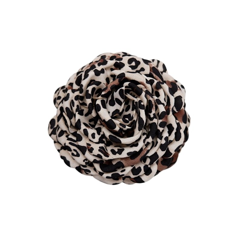 Villa mega flower hair claw Black Colour, light leo