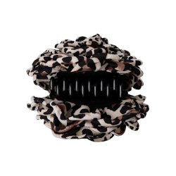 Villa mega flower hair claw Black Colour, light leo
