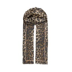 Leopa long cotta scarf Beck S�ndergaard, multi col.