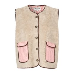 Lollys Laundry JaceLl Love vest SL, beige