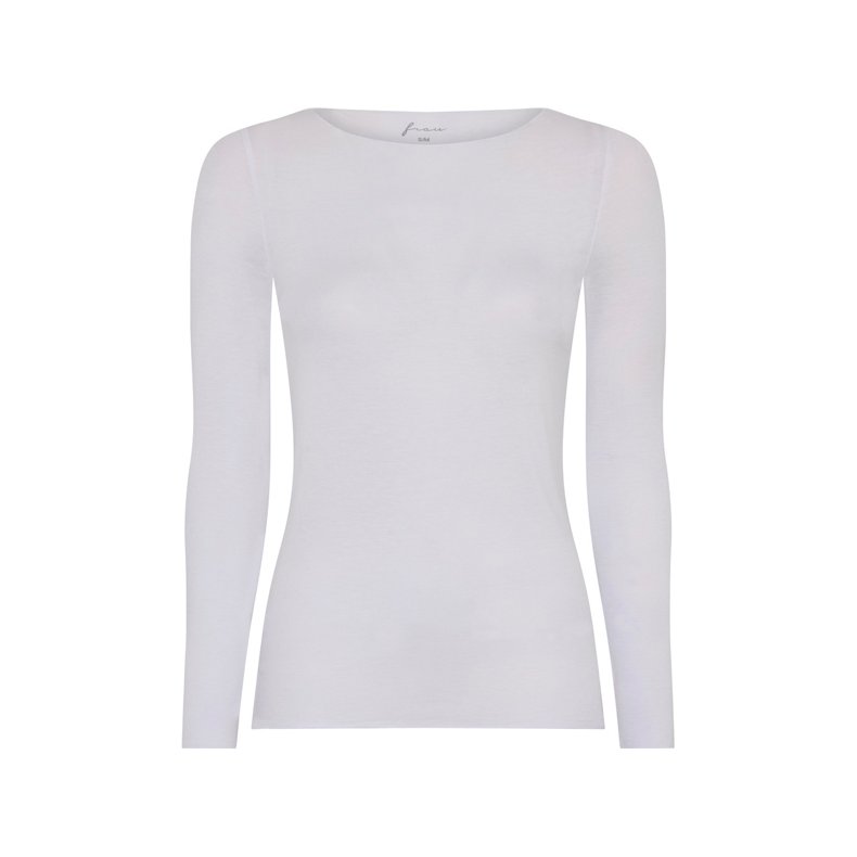 Lima cashmere ls boatneck top Frau, bright white