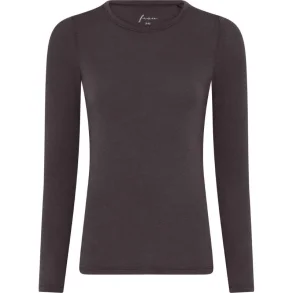 Lucca cashmere ls o-neck top Frau, chocolate torte