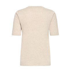 Luls O-neck SS t-shirt ICHI, oatmeal melange