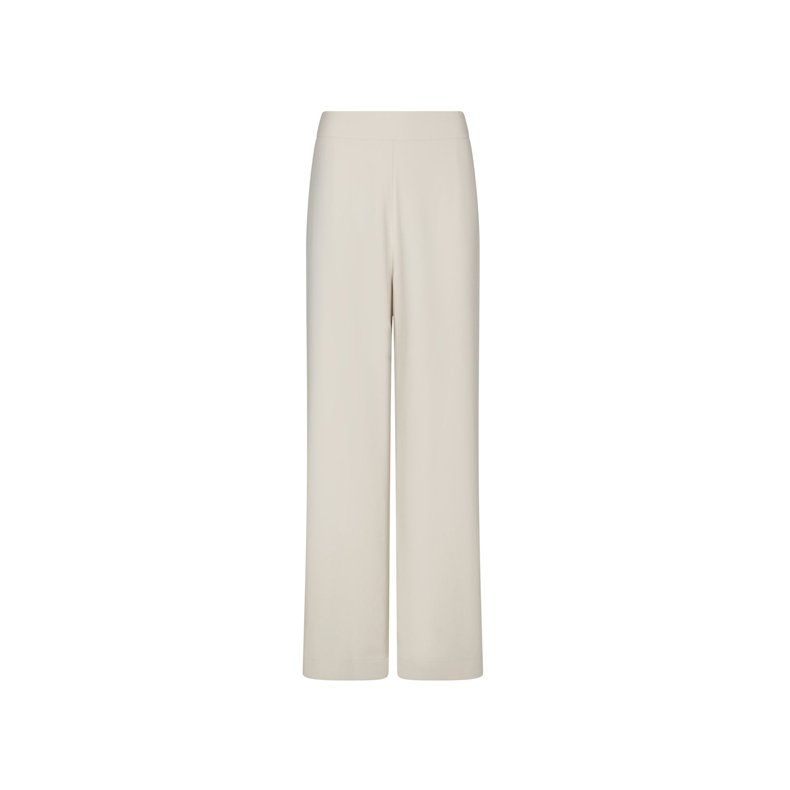 Lunet crepe pants Neo Noir, ivory