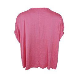 Mabel blouse Black Colour, warm pink