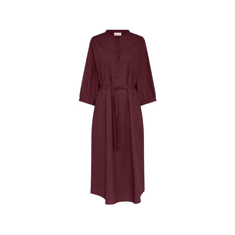Madrid dress frau, red mahogany