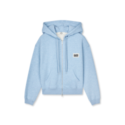 Standard bobo hood sweatshirt Mads N�rgaard, light blue melange