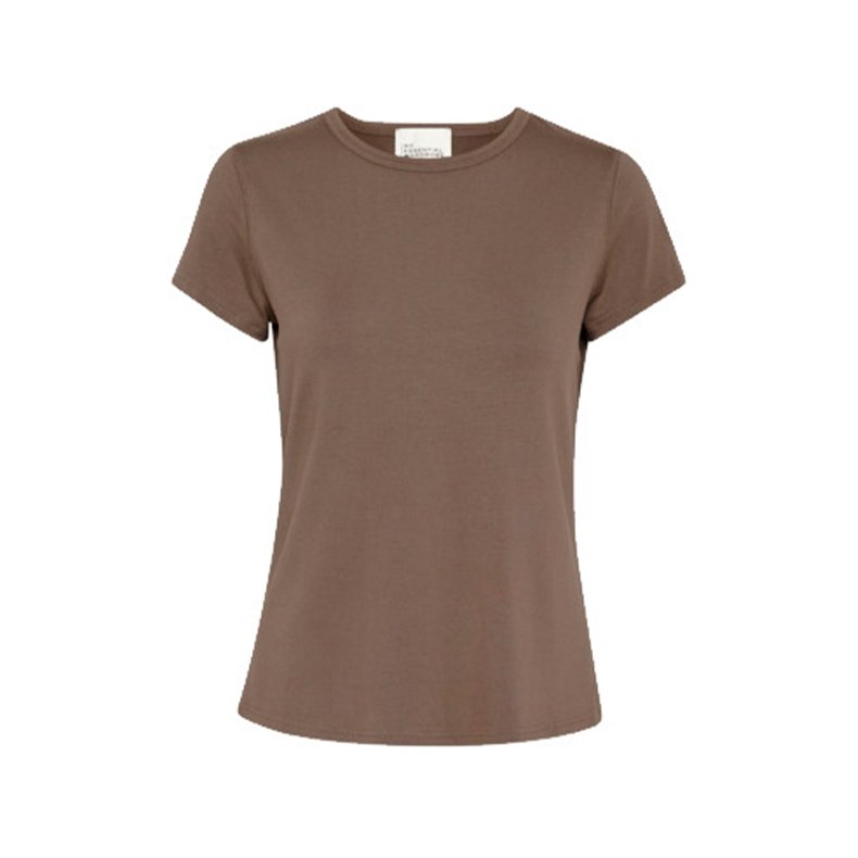 The modal tee My Essential Wardrobe, major brown