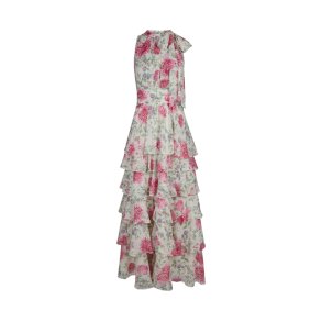 Marli big flower dress Neo Noir, creme