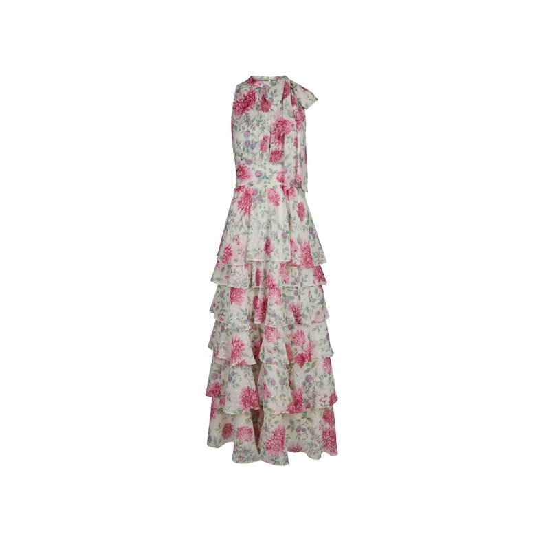 Marli big flower dress Neo Noir, creme