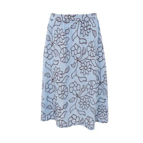 Marriot skirt Black Colour, light blue