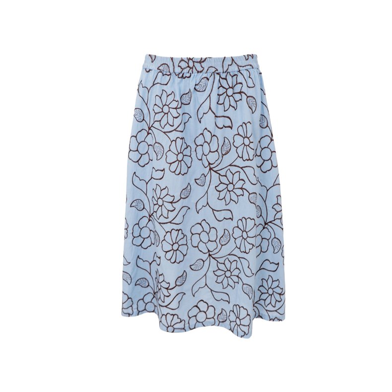 Marriot skirt Black Colour, light blue
