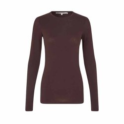 Matima o-neck tee Second Female, chocolate plum