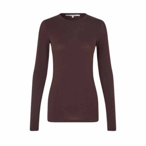 Matima o-neck tee Second Female, chocolate plum