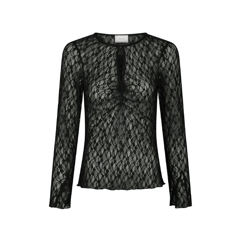 Matria lace blouse Neo Noir, black