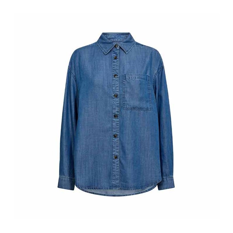 Matti lyocel shirt washed bronx Ivy Copenhagen, denim blue 