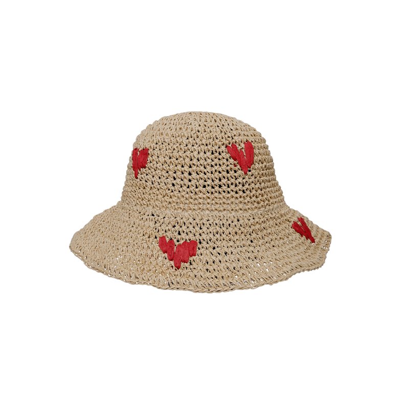 Maui straw hat Black Colour, nature