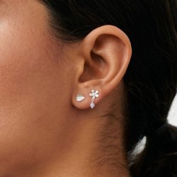 Meadow earstick box Pernille Corydon, silver