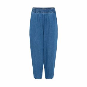 Oslo denim ankle pant Frau, medium denim blue