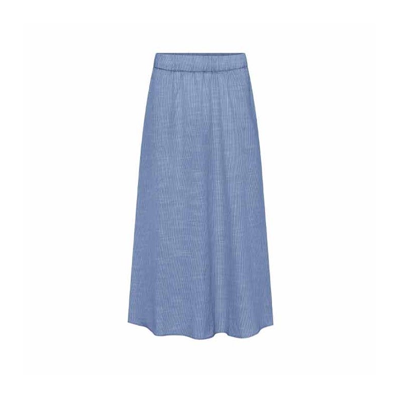 Melbourne ankle skirt Frau, medium blue stripe