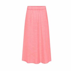 Melbourne ankle skirt Frau, hot coral stripe