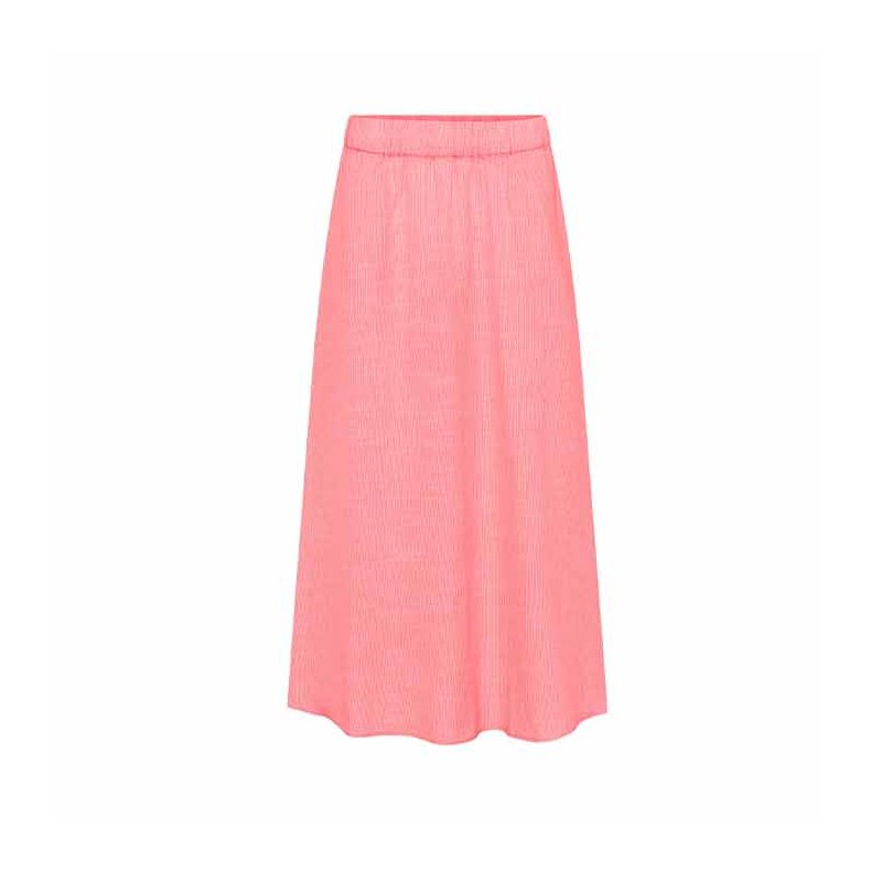 Melbourne ankle skirt Frau, hot coral stripe