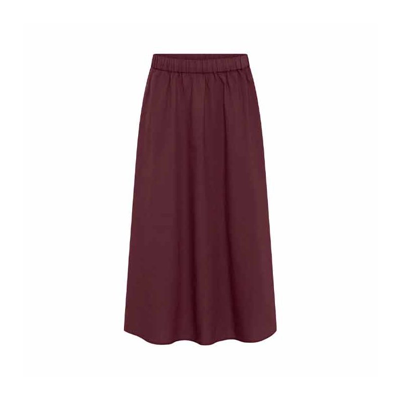 Melbourne ankle skirt Frau, red mahogany