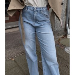 Melja relaxed straight jeans Replay, light blue denim