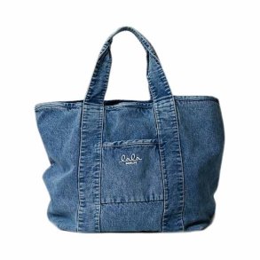 Merge east west tote Lala Berlin, denim washed blue