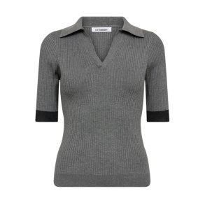 BonnyCC Polo SS Knit Co'Couture, mid grey