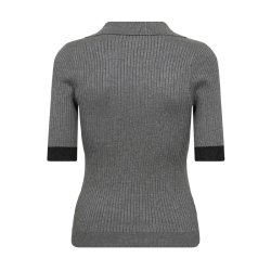 BonnyCC Polo SS Knit Co'Couture, mid grey