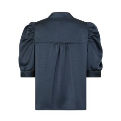Roella heavy sateen blouse Neo Noir, midnight blue
