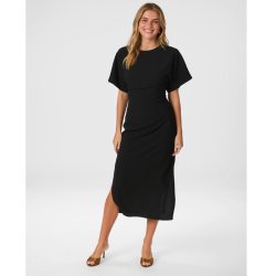 Miloine drape dress Neo Noir, black