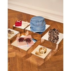 Amarin mini scarf Black Colour, creme