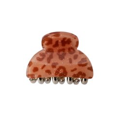 Kaz small hair claw Black Colour, camel leo