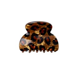 Flick small hair claw Bkack Colour, golden brown