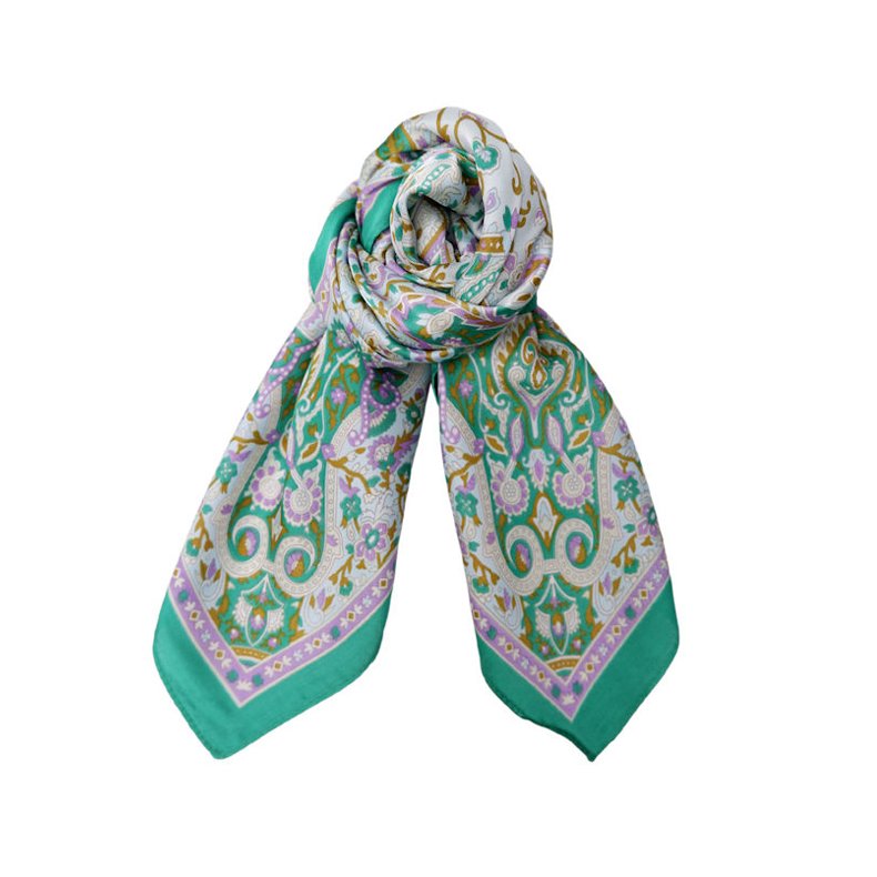 Zyra mini scarf Black Colour, green