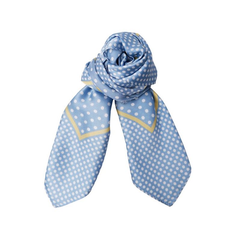 Amarin mini scarf Black Colour, light blue
