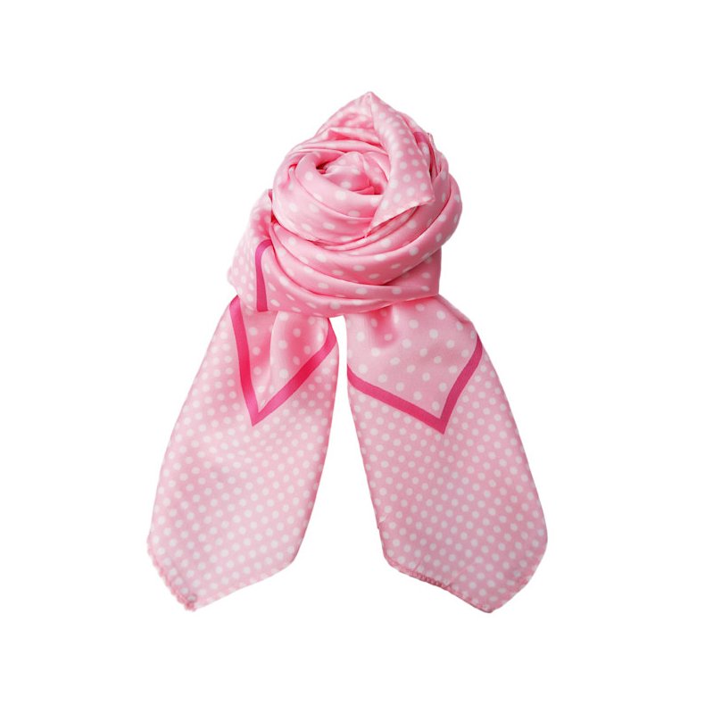 Amarin mini scarf Black Colour, light pink