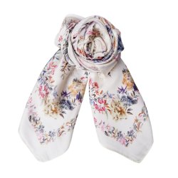 Calithea mini scarf Black Colour, creme