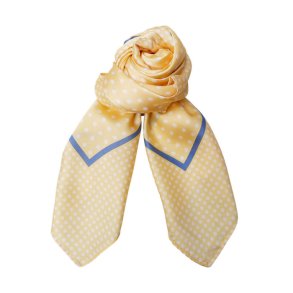 Amarin mini scarf Black Colour, light yellow