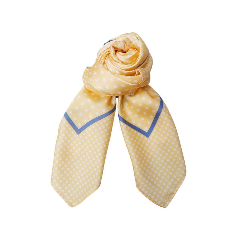 Amarin mini scarf Black Colour, light yellow