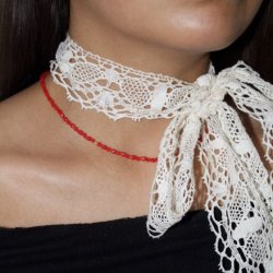 Miss paris necklace boheme Stine A, r�d