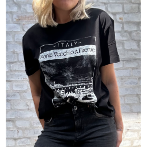 Ansie o-ss tee mos mosh, black