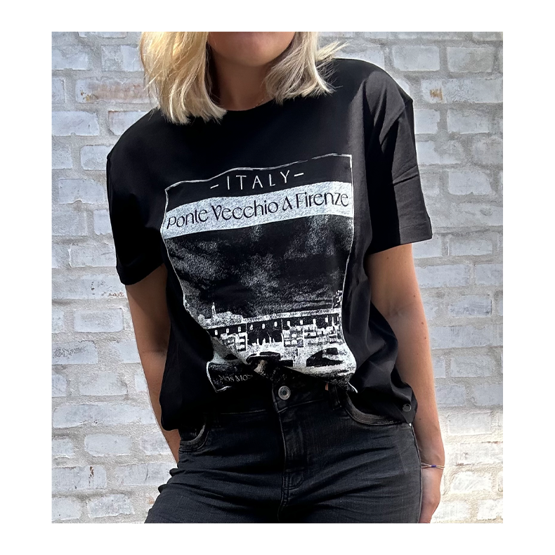 Ansie o-ss tee mos mosh, black