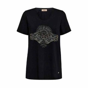 Nadine o-ss deco tee Mos Mosh, black